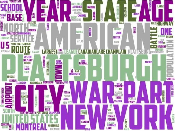 Plattsburgh Wordart Tshirt Design