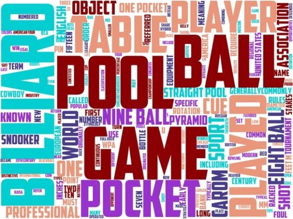 Pocket Billiards Wordart Wallpaper