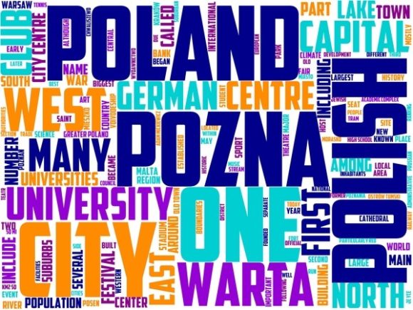 Poznan Wordart Tie Dye