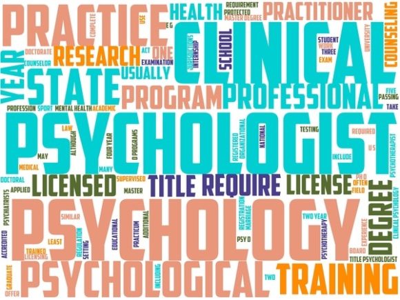 Psychologist Wordart Background