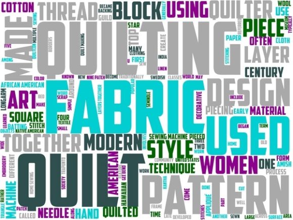 Quilting Wordart Banner